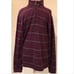 Izod Mens Large Gray Striped Half Zip