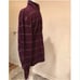 Izod Mens Large Gray Striped Half Zip