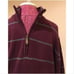 Izod Mens Large Gray Striped Half Zip