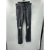 True Religion Men's Ricky Relaxed Straight Black & Purple Distressed Jeans 29x32