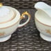Vintage Royal Embassy China 2 Teacups w/Creamer Sugar