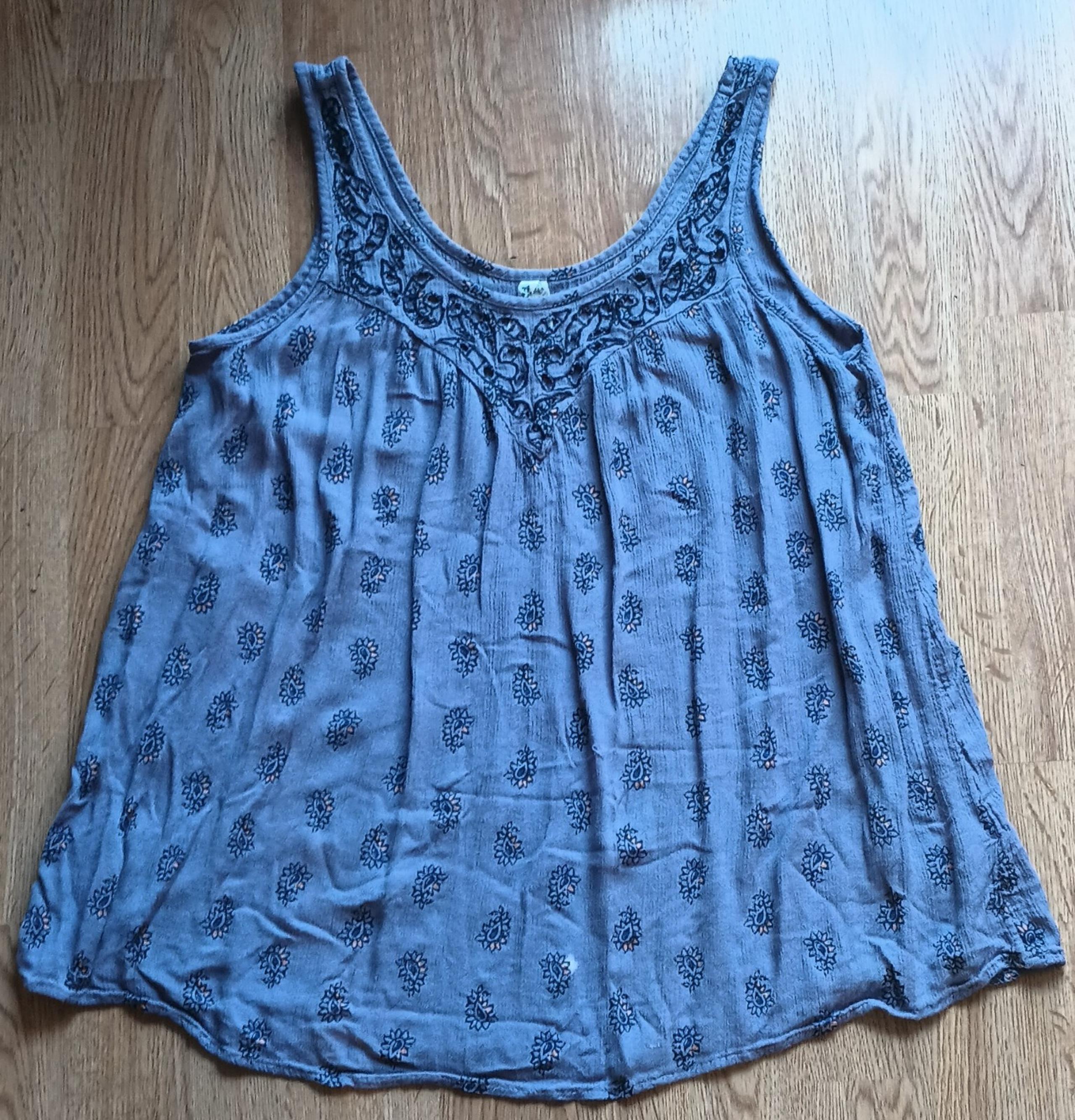 Mudd Juniors Tank Top XS Peasant Style Hippy Flowy Purple READ
