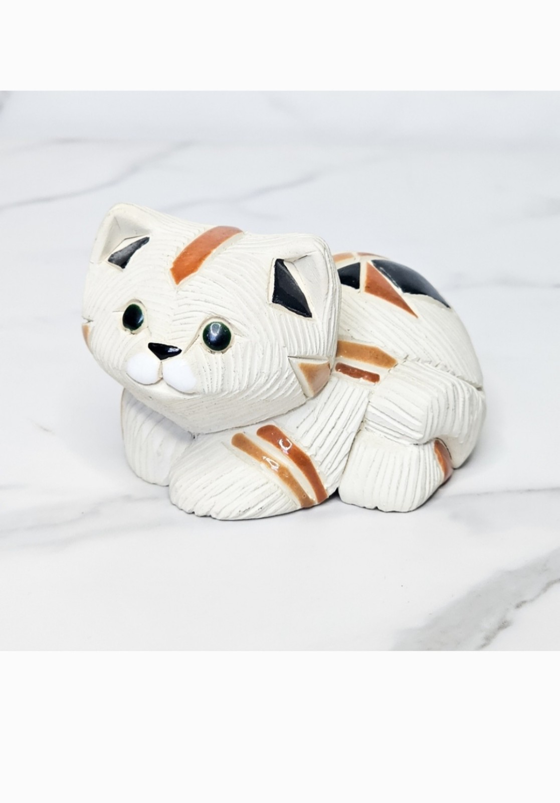 De Rosa Rinconada Calico Ceramic Cat Figurine