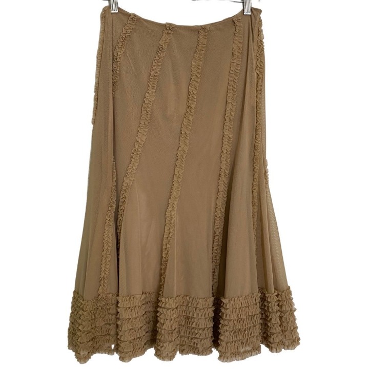 Alberto Makali Taupe Size 8 Skirt NWT
