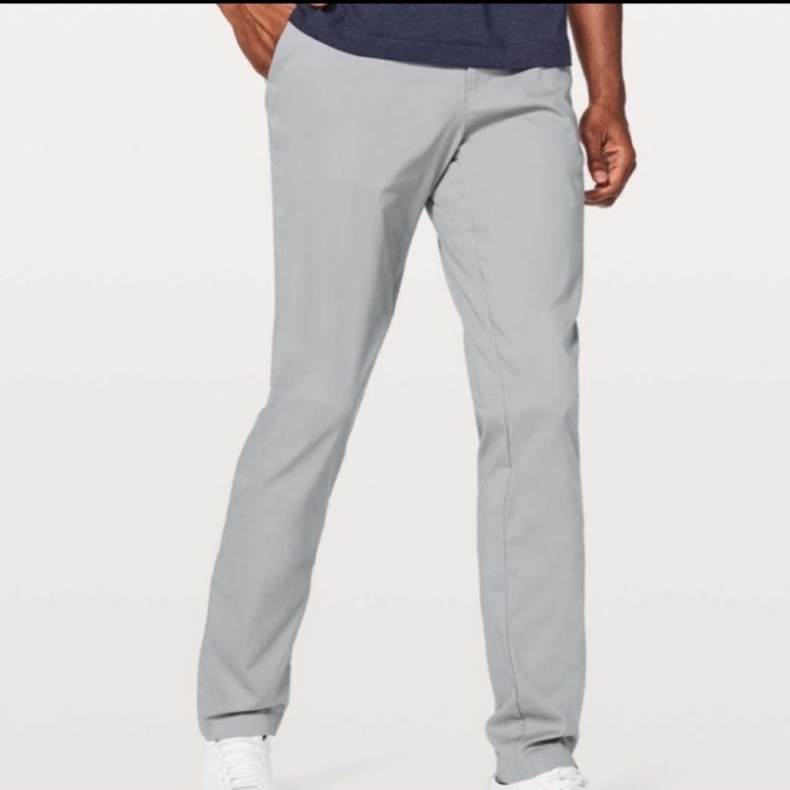 Lululemon Commission Pant Classic Swift Cotton Light Cast Gray 38 ×31