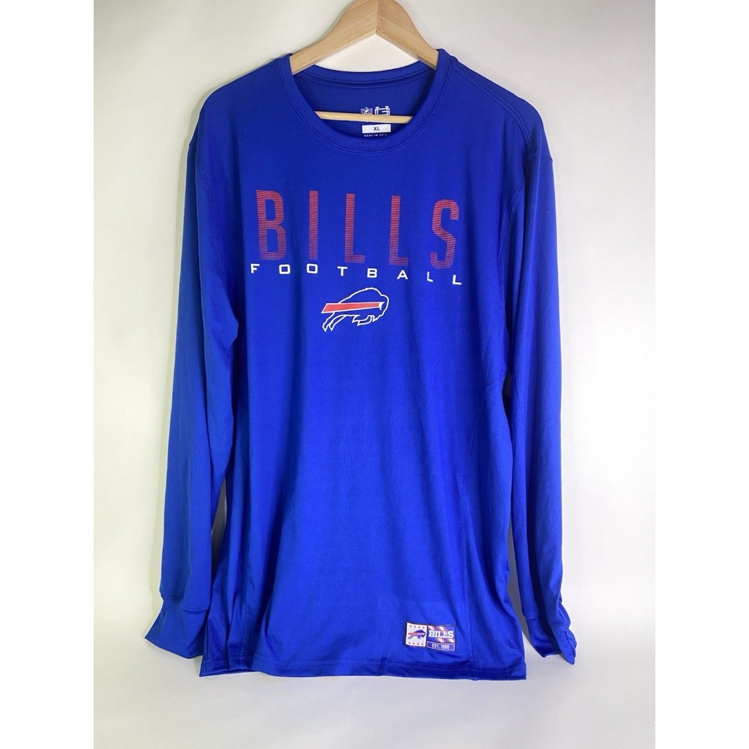 Buffalo Bills NFL Ultra Game Mens Size XL Soft Activewear Long Sleeve T-Shirt
