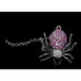 Glam Goth Spider Hinge Bracelet Ring Attached With Chain