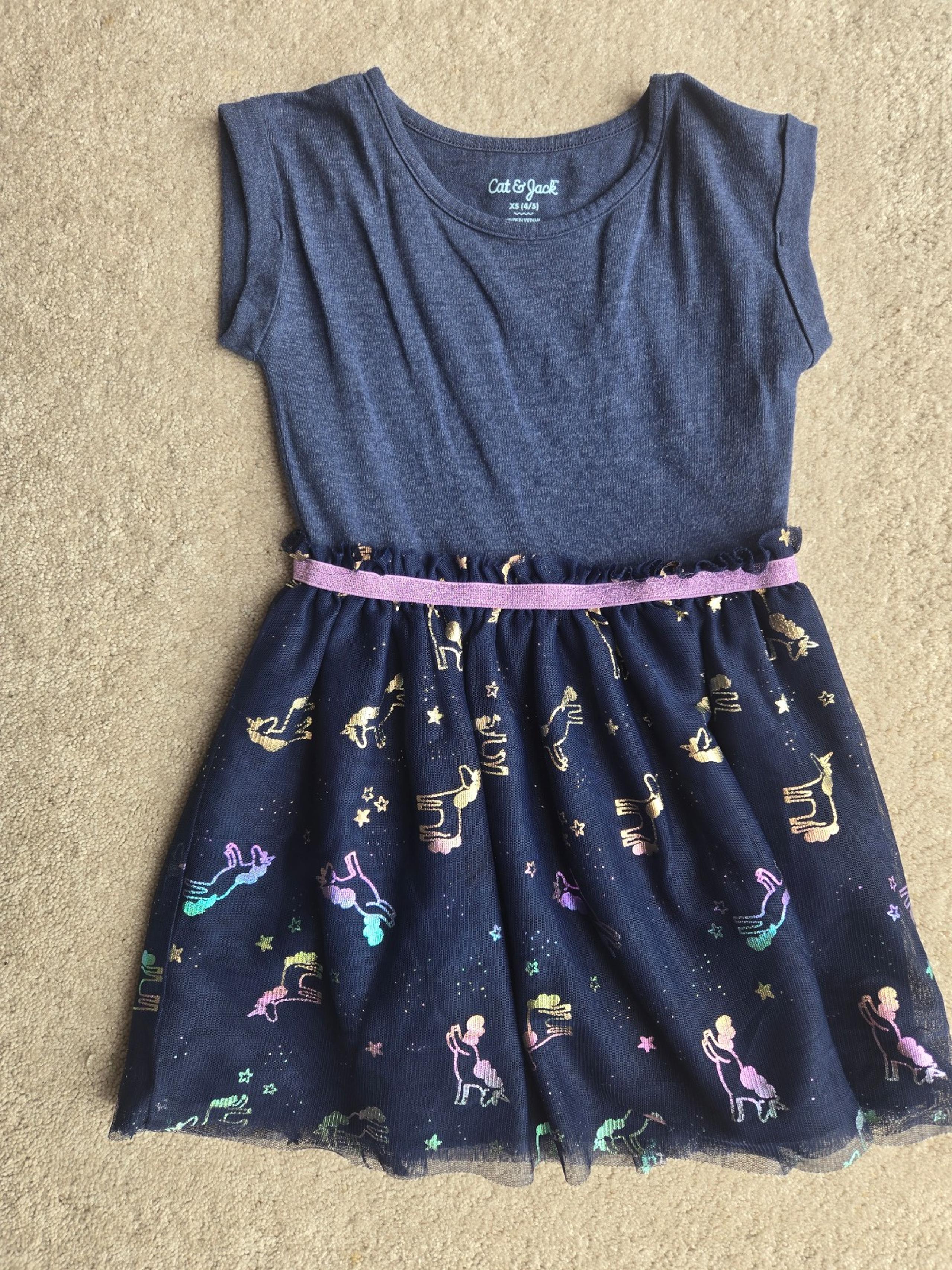 Girls Dress Unicorn tulle tutu dress xsmall xs 4 5