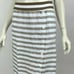 J Jill Linen Side-Button Maxi Skirt Elastic Waist Striped Pockets Women Large