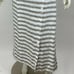 J Jill Linen Side-Button Maxi Skirt Elastic Waist Striped Pockets Women Large
