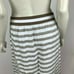 J Jill Linen Side-Button Maxi Skirt Elastic Waist Striped Pockets Women Large