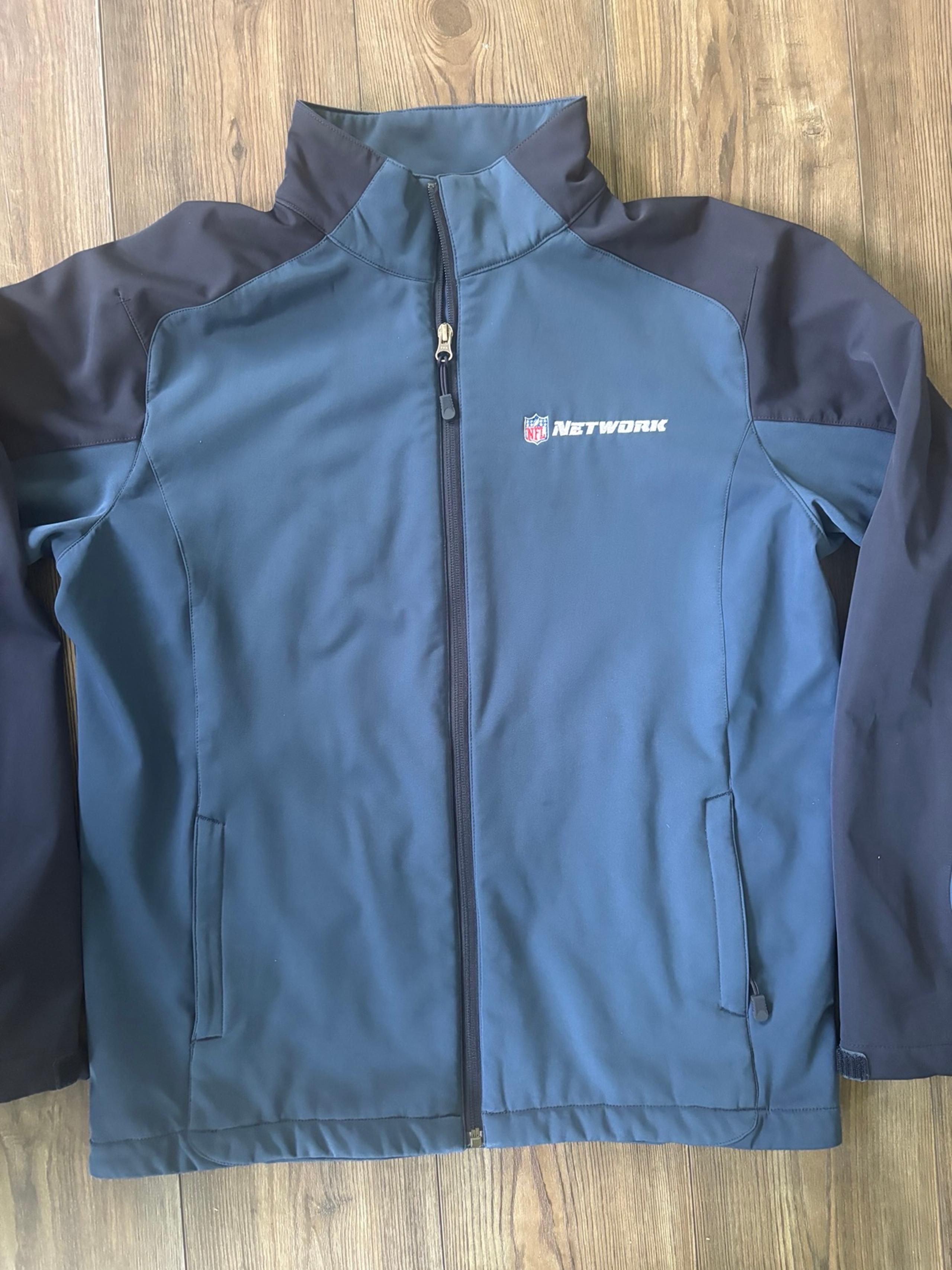 Port Authority Men’s Full Zip Jacket Fleece Lined “NFL Network” Mock Neck Size M