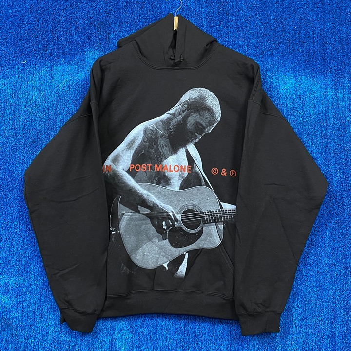 Post Malone Austin Acoustic Guitar Show Synth-Pop Hoodie 1X