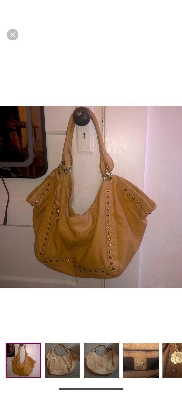 Vince Camuto Leather Studded Bag