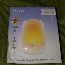 iHome Baby Portable Soothing Sound & Light Machine iz44w New In Box