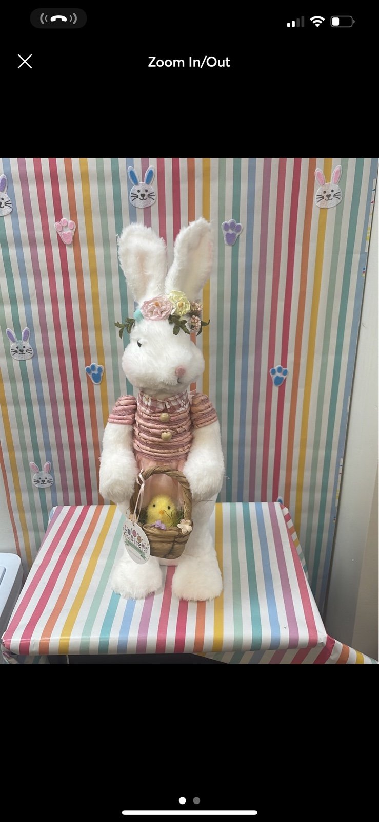 Bunny Boulevard standing Easter Rabbit 22 Large HTF spring collection