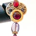 Vintage Red and Purple Michal Golan Earrings