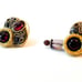 Vintage Red and Purple Michal Golan Earrings