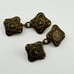 Vintage damascene tie tack clips cuff links chain cufflinks