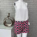 Gap Women Pink Blue White Clean Front Shorts Size 6