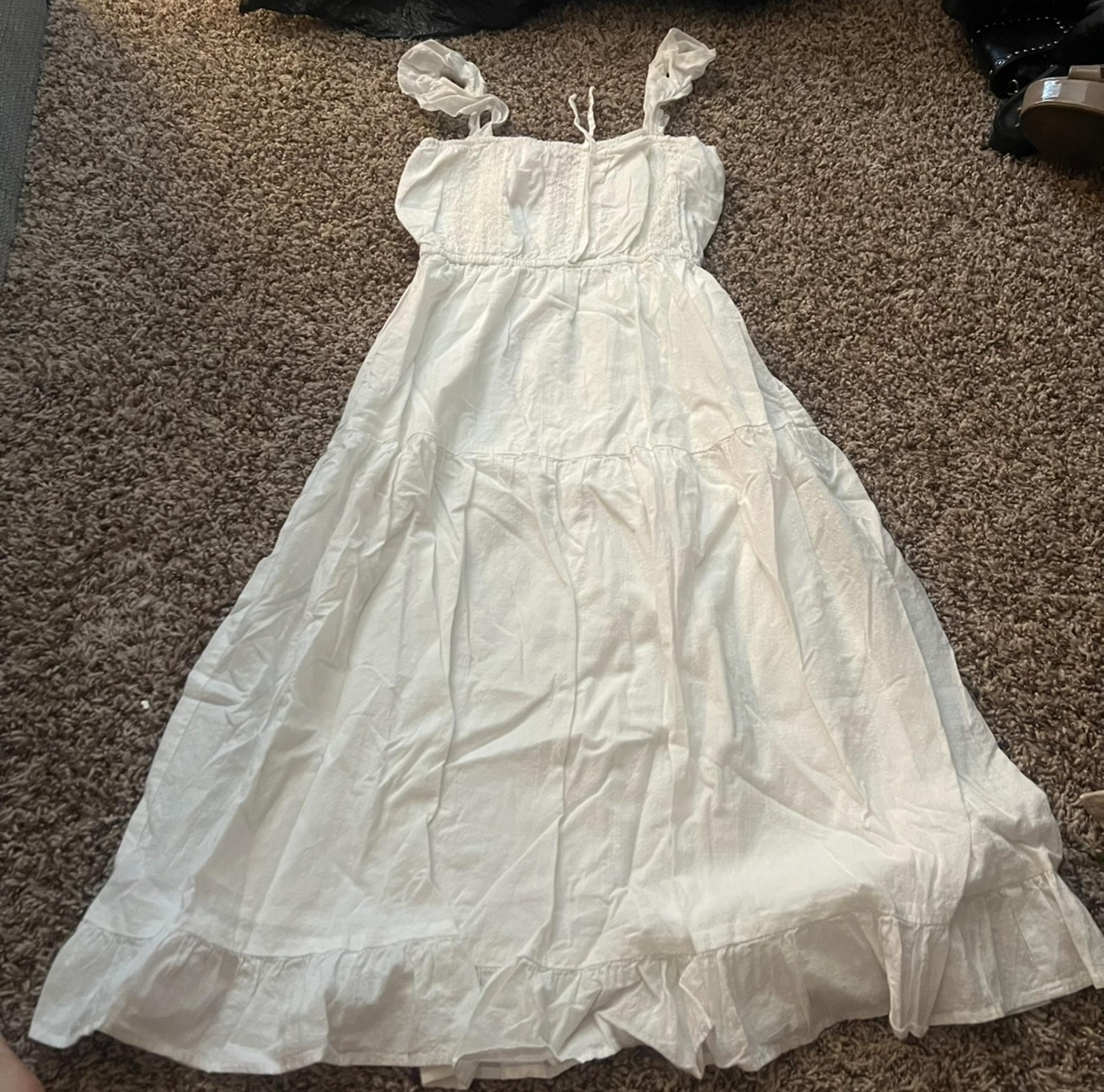 Ten Sixty Sherman White Ruffled Dress