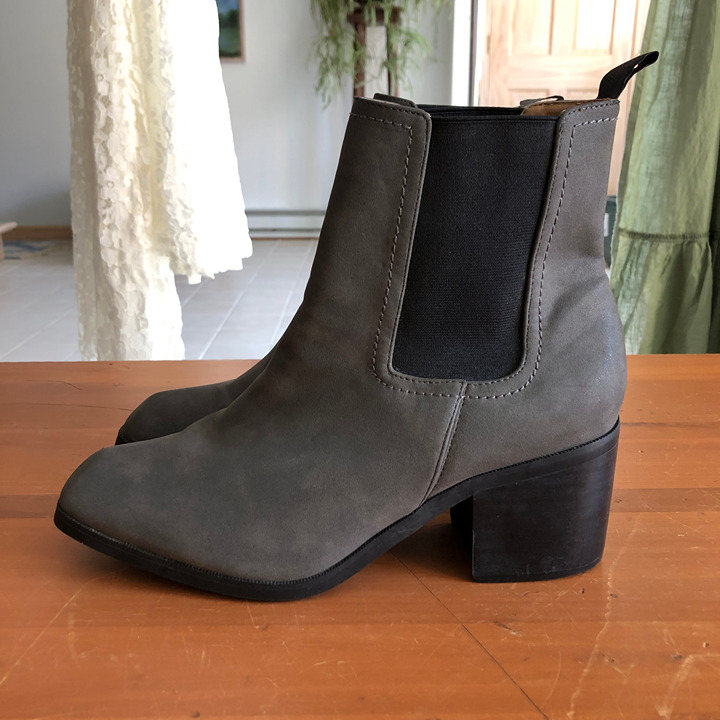 New Free People Vegan Pacific Chelsea Block Heel Ankle Boots
