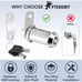 Pteromy RV Storage Locks W/Keys 5/8 Heavy Duty Tubular Cam Lock Chrome 12 PK