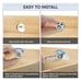 Pteromy RV Storage Locks W/Keys 5/8 Heavy Duty Tubular Cam Lock Chrome 12 PK