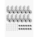 Pteromy RV Storage Locks W/Keys 5/8 Heavy Duty Tubular Cam Lock Chrome 12 PK