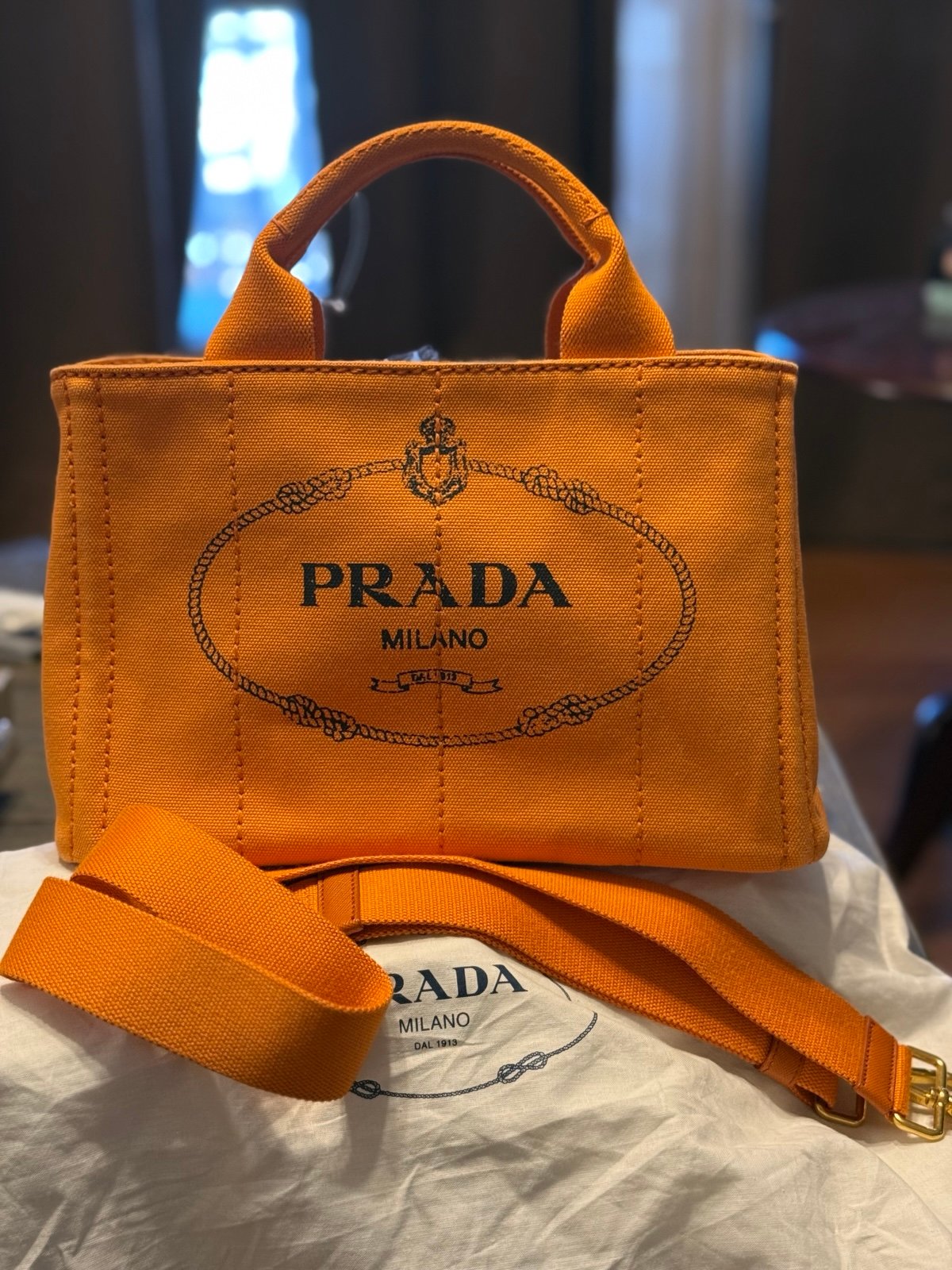 Prada Tote Bag Canapa 2 way