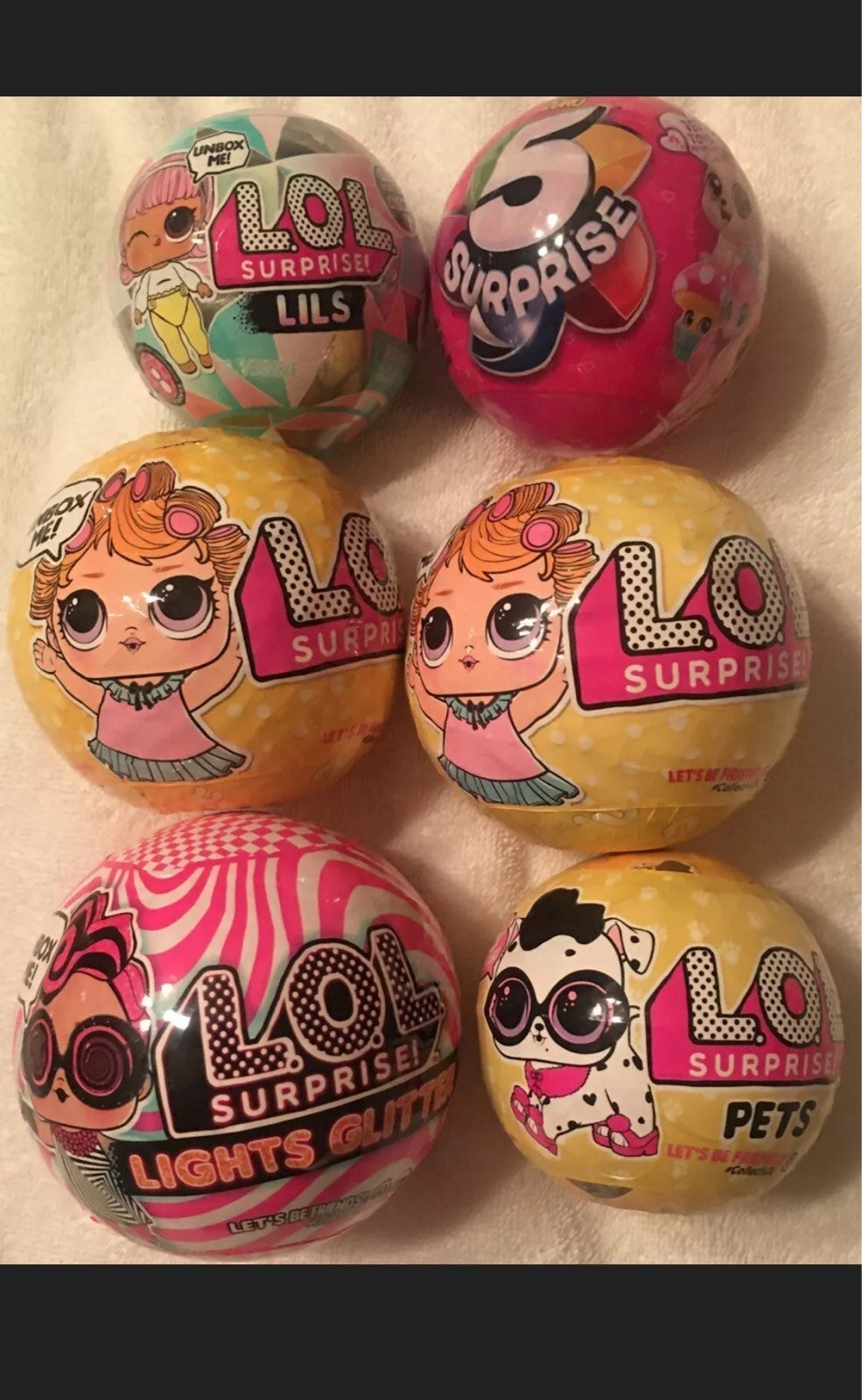 Lot of L.O.L. Surprise & ZURU Balls