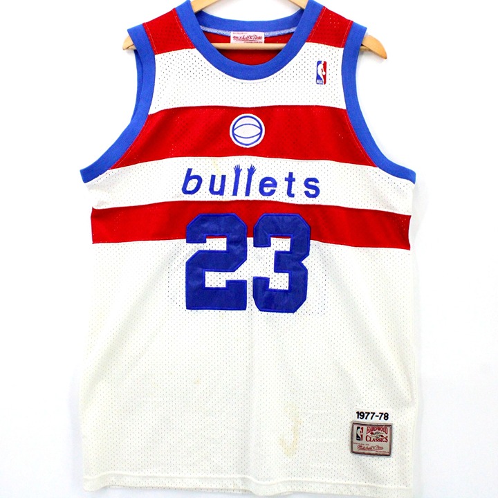 Vintage Mitchell & Ness Michael Jordan Washington Bullets #23 NBA Retro Jersey L