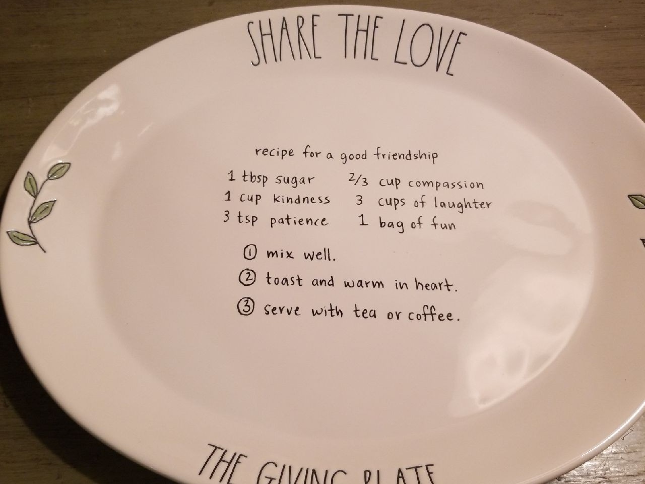 Rae Dunn The Giving Plate