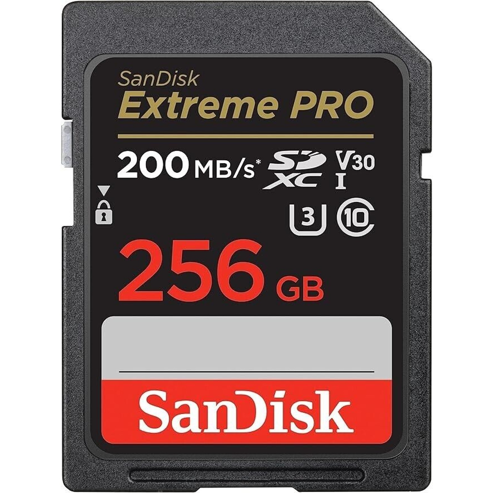 SanDisk 256GB Extreme PRO SDXC UHS-I Memory Card - C10, U3, V30, 4K UHD, SD Card