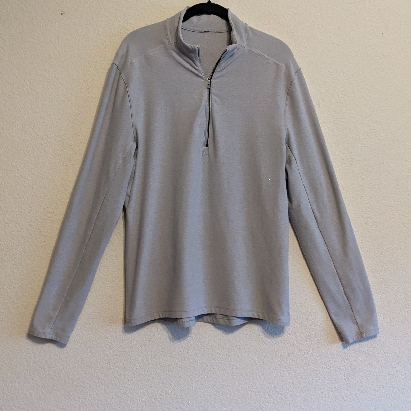 Lululemon Surge Warm Half Zip Run Pullover Gray Men's Size Medium