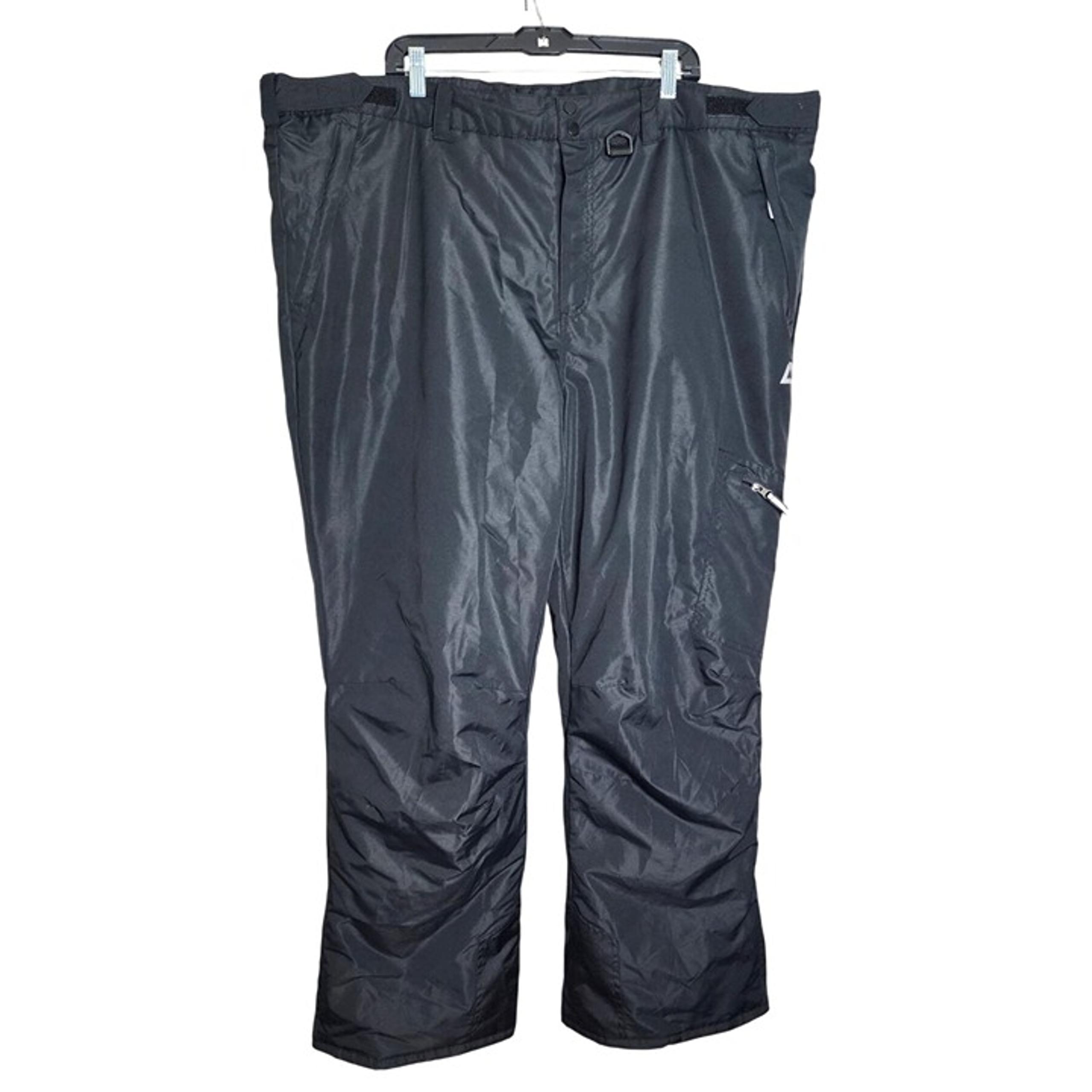 Tec‑One Explorer 3XL Core Black Snow Pants—Water‑Resistant Ski & Snowboard Pants