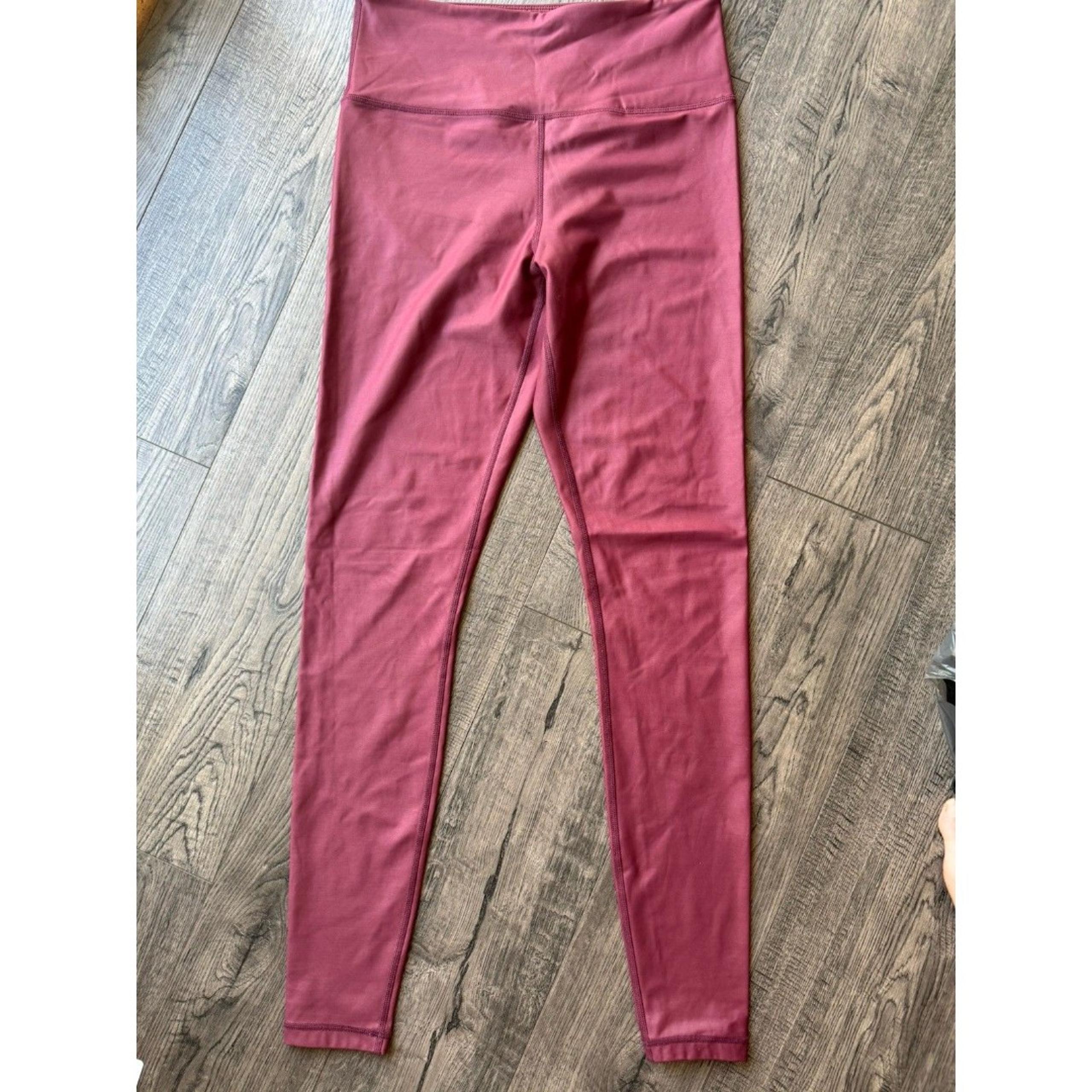 ZYIA ACTIVE leggings maroon burgundy Light n Tight Hi-Rise 8-10