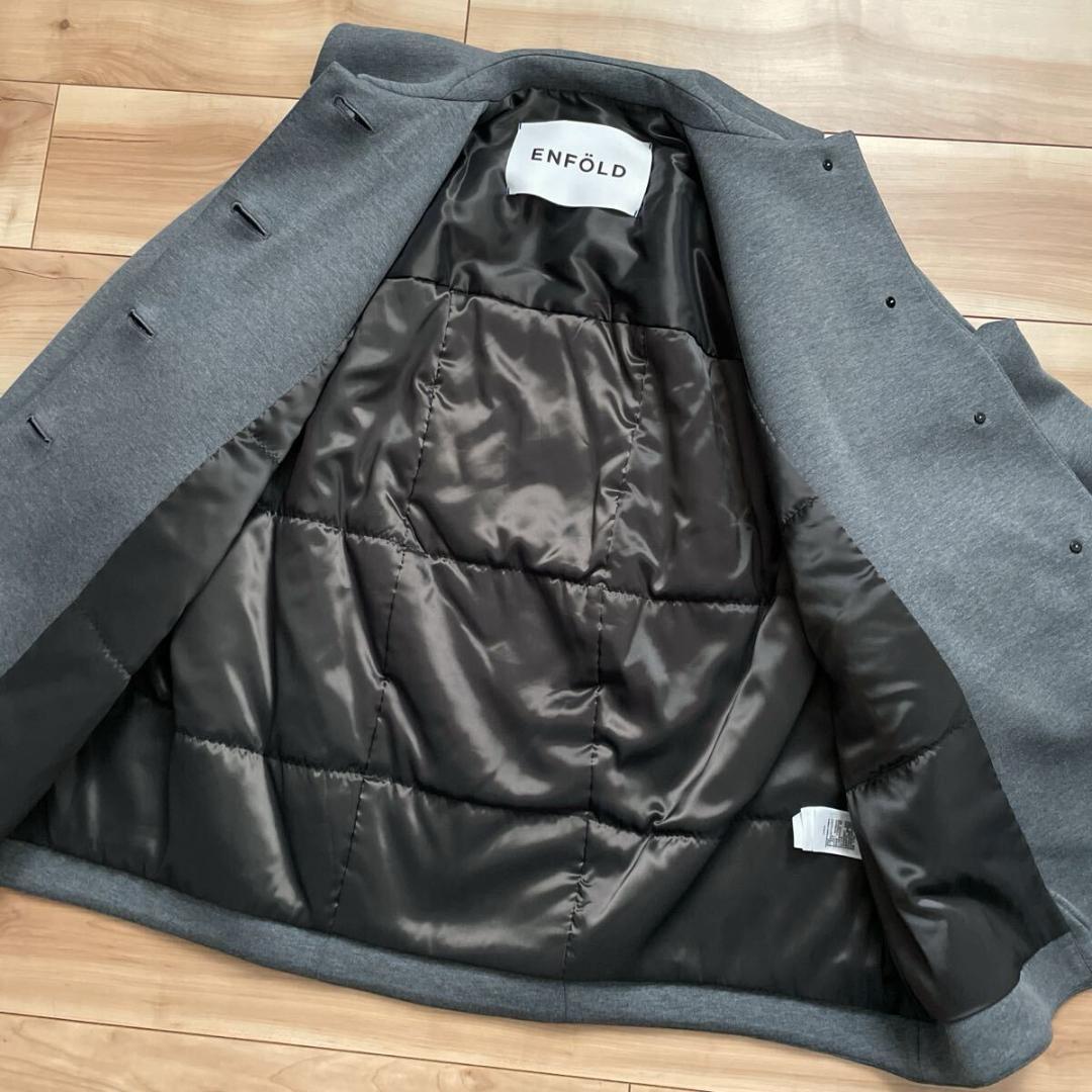 未使用品】ENFOLD FLAT COLLAR SILHOUETTE COAT - メルカリ