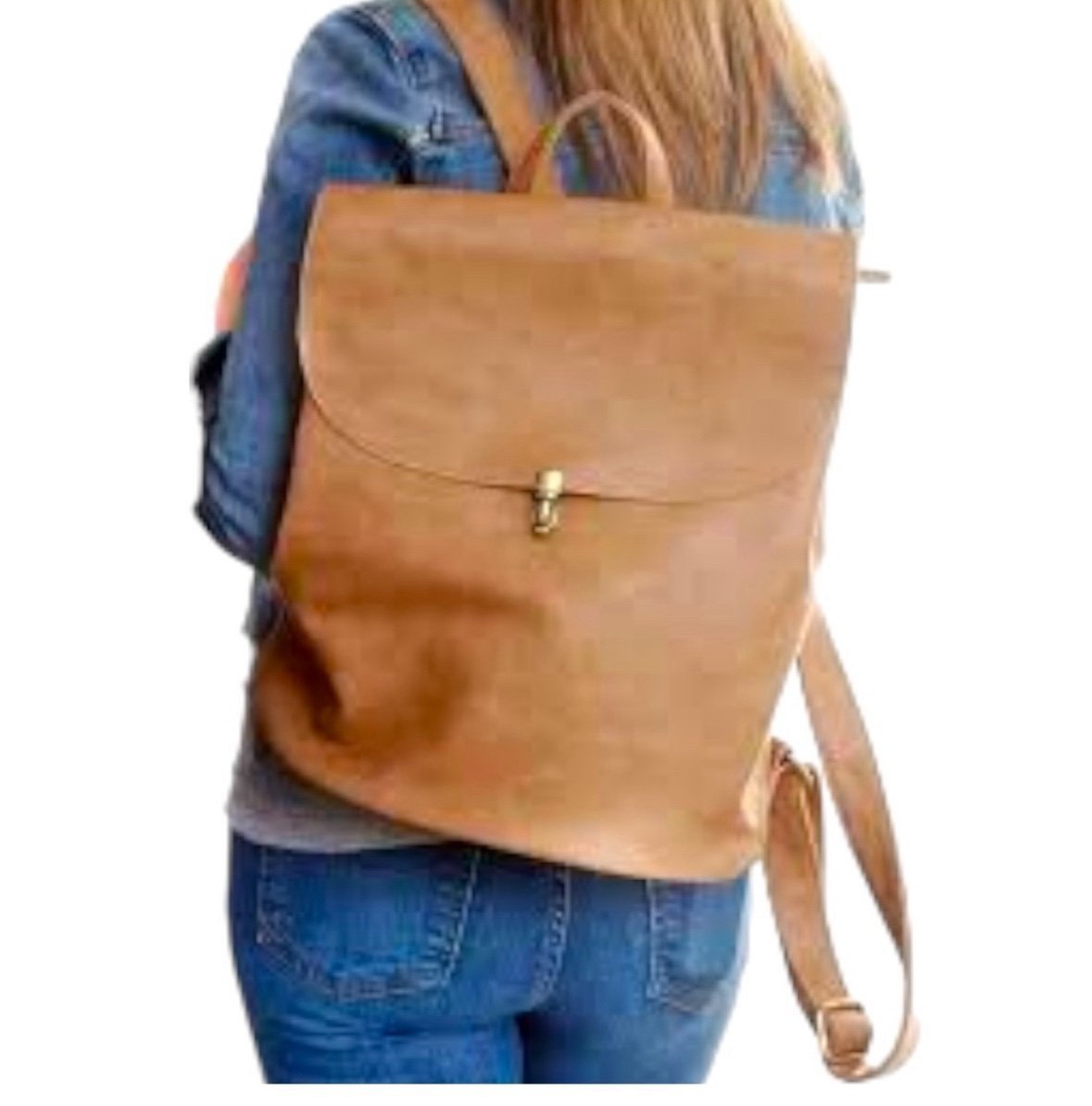 Women's Backpack Joy Susan Tan Vegan Leather Colette Backpack