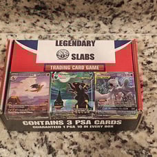 Legendary Slabs Pokemon 3 PSA mystery box guaranteed PSA 10 card in every box