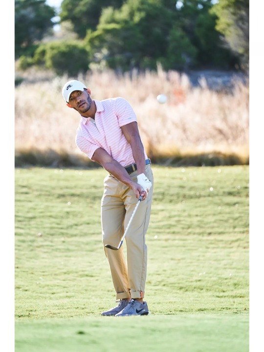 Nike Dri-Fit Player Pink White Stripped Golf Polo. Size XXL. Style:CU9862-663.