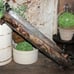 LRG Rusty Aged 27 Primitive Farmhouse Footed Metal Centerpiece Trough Tray