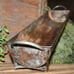 LRG Rusty Aged 27 Primitive Farmhouse Footed Metal Centerpiece Trough Tray