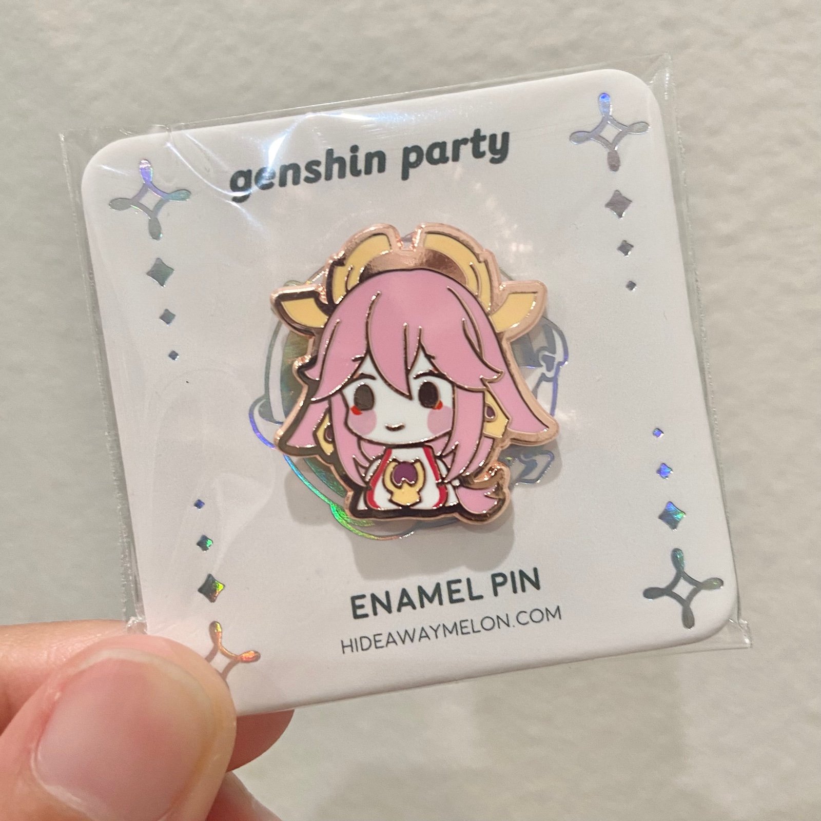 Hideawaymelon Genshin Impact Yae Miko Collectible Enamel Pin Gacha Game Hideawaymelon Genshin Impact Yae Miko Collectible Enamel Pin Gacha Game