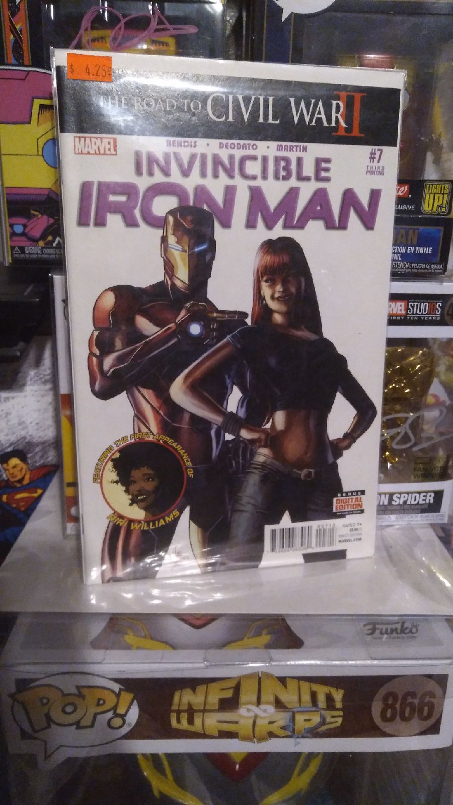 Invincible iron man 7 featuring the first appearance of Riri Williams 3red prin