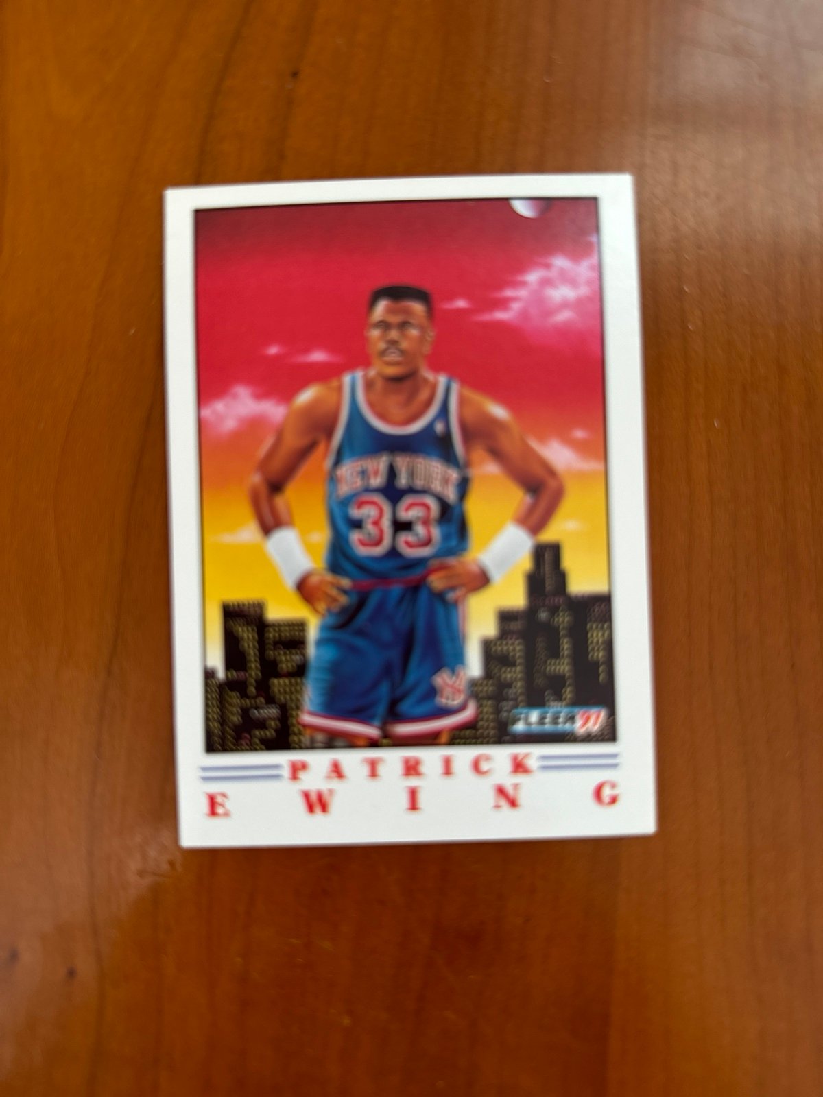 Patrick Ewing Fleer 91 card