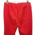 Raffaello Rossi Womens Flat Front Mid-Rise Penny 6/8 Cropped Pants Crimson Size
