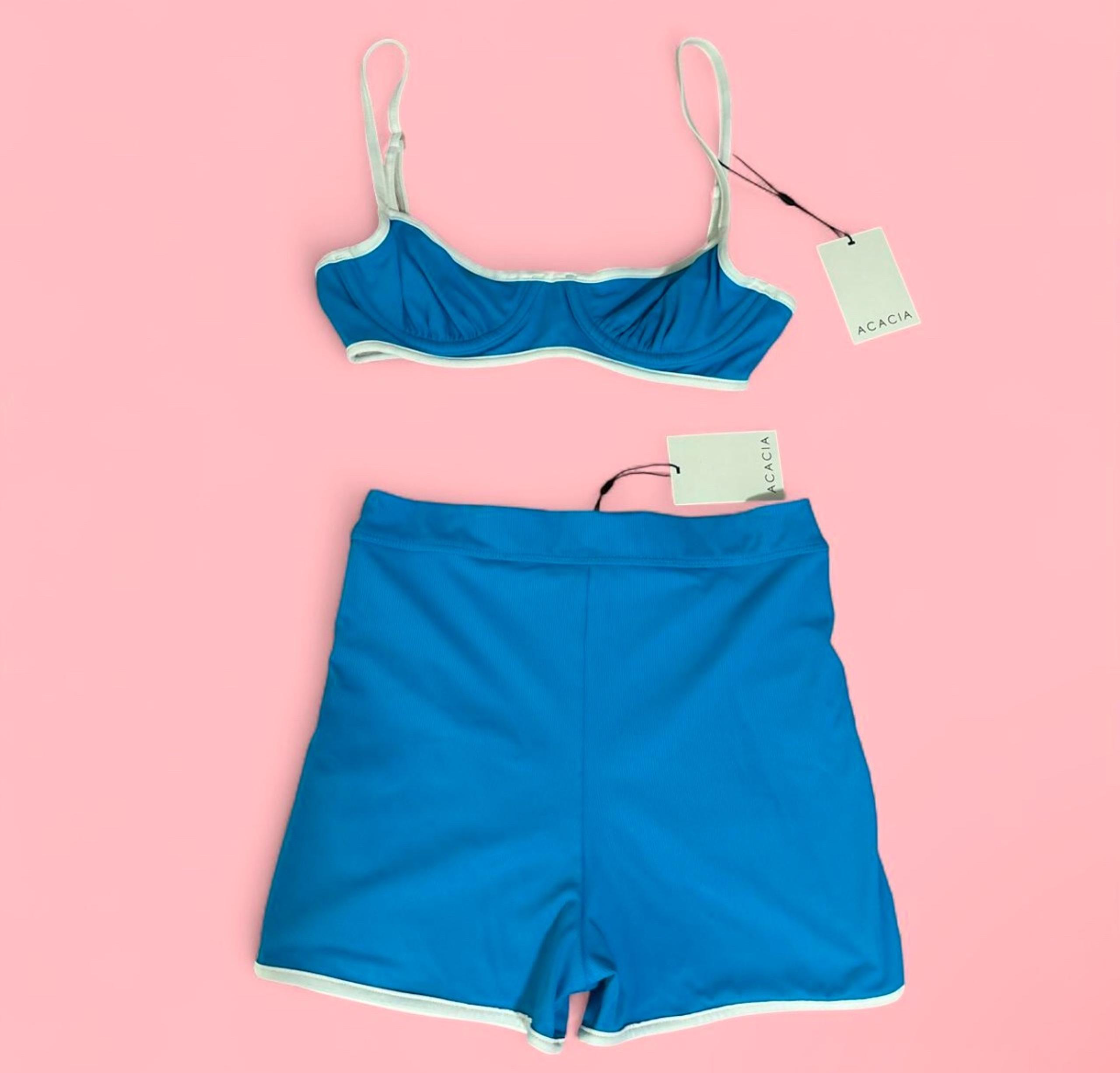 Acacia Swim M Bikini Top and S Bottoms