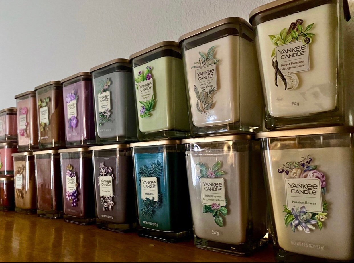 Elevation candles Yankee square discontinued retired htf rare new cube