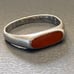 Vintage Native Sterling Genuine Spiny Oyster Ring 8